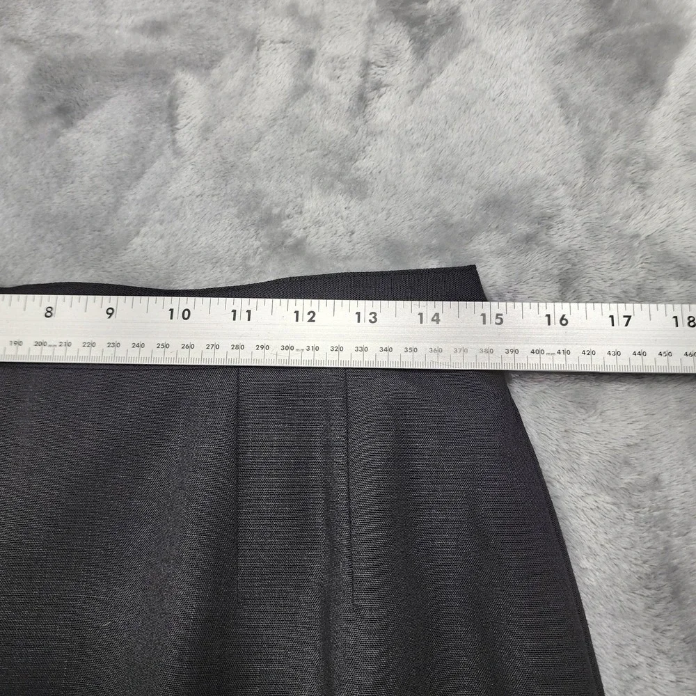 Vintage Sag Harbor Skirt Womens L/14‎ Black Pencil Lined Back Slit Office Preppy